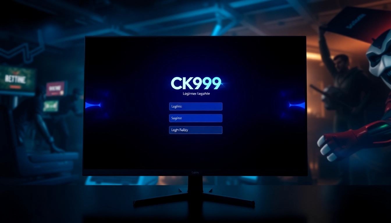 Clear depiction of a secure ck999 login page with username and password fields, emphasizing quick access to online gaming services.