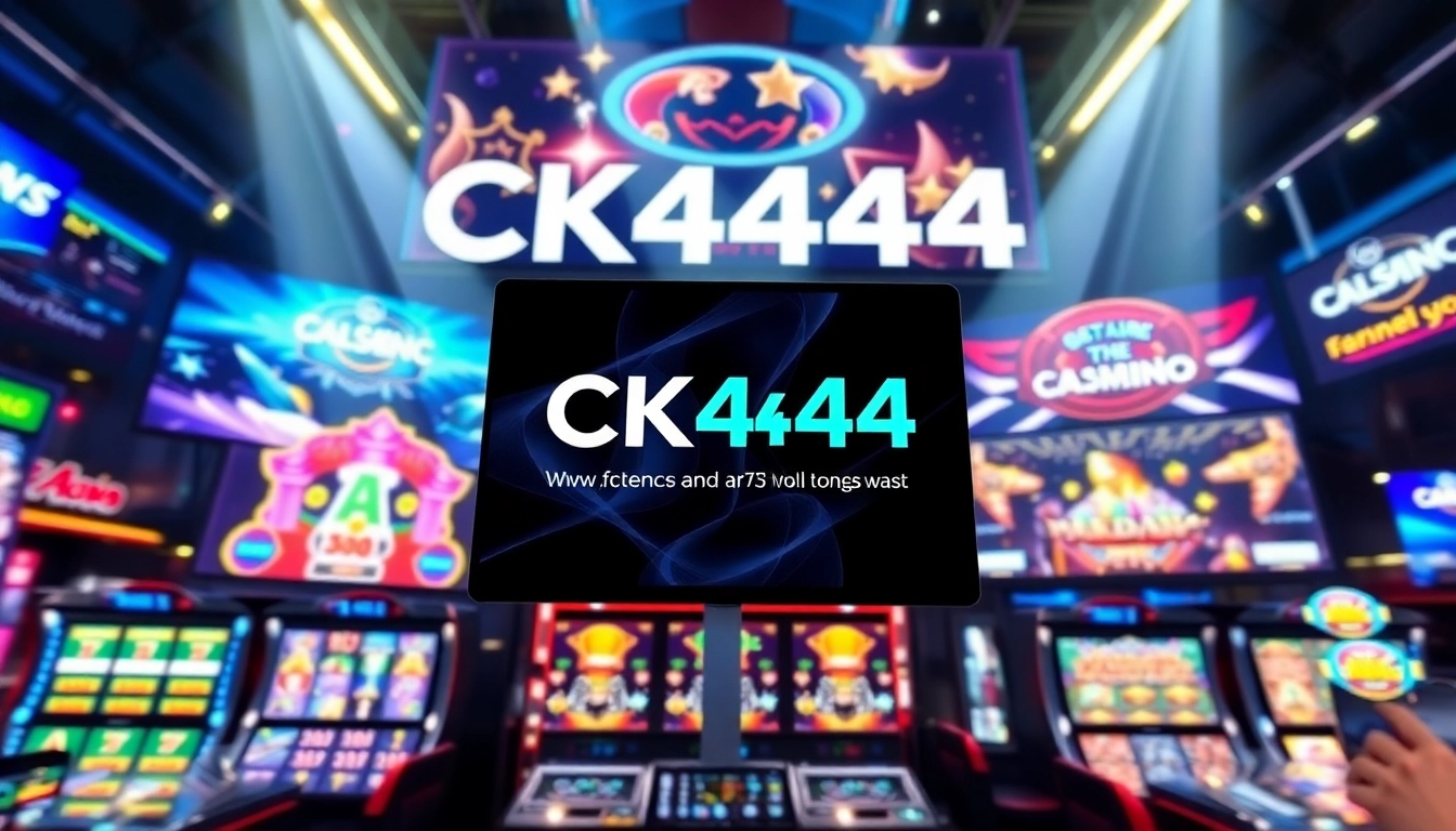 CK 444 online gaming platform with vibrant slot games and live casino action for Bangladeshi players