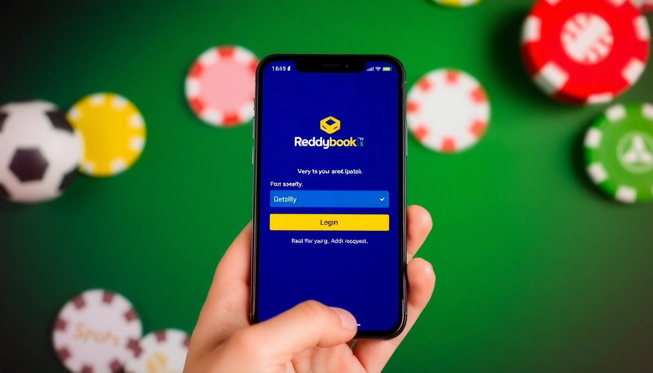 Easy Reddybook Login on mobile with secure interface and vibrant sports themes for seamless access