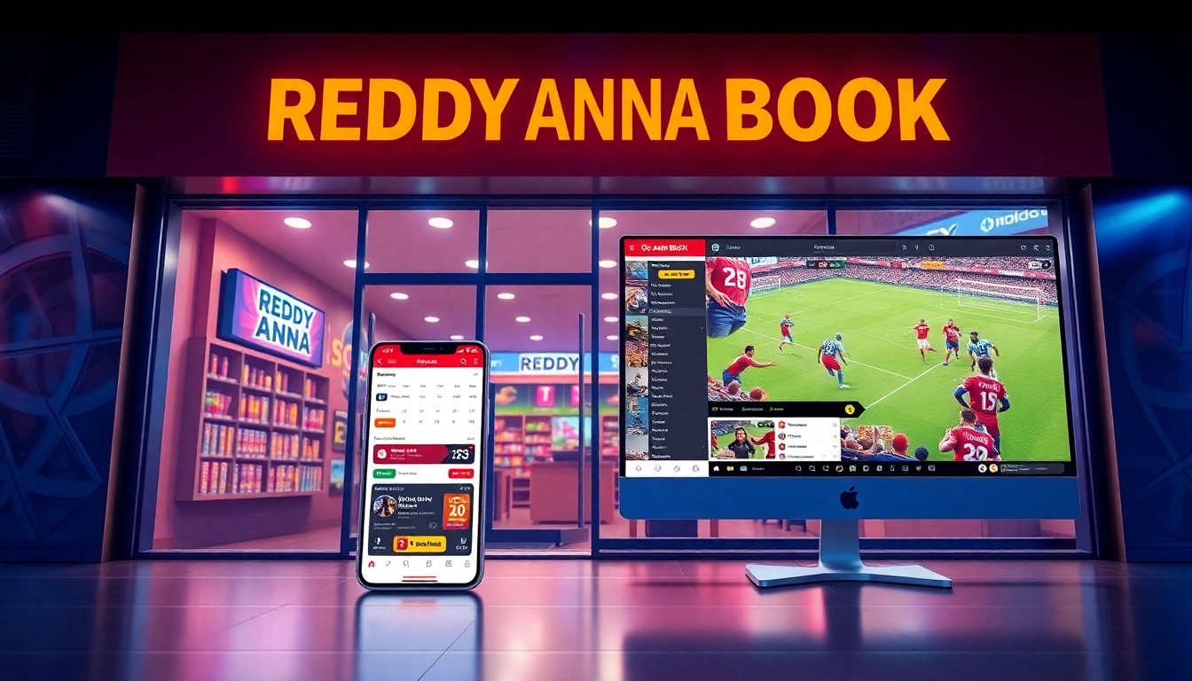 Reddy Anna Book interface displaying live cricket and sports betting on a mobile device, emphasizing ease and security for users.