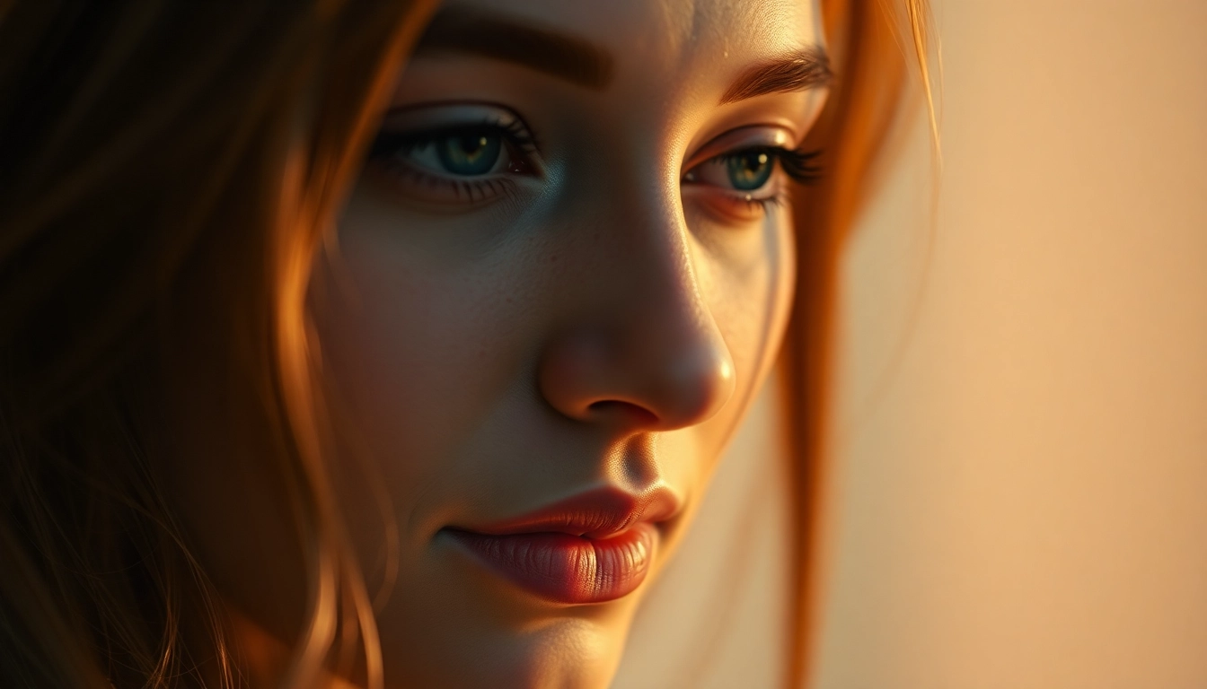 AI girlfriend engaging in unfiltered NSFW chat with expressive facial features, highlighting intimacy and realism.