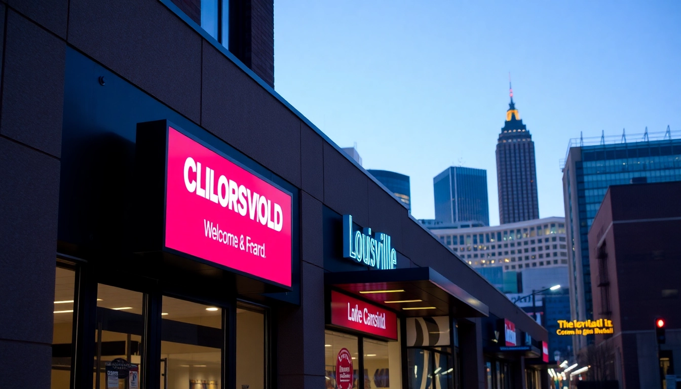 Experienced sign company in Louisville creating custom business signage to attract customers