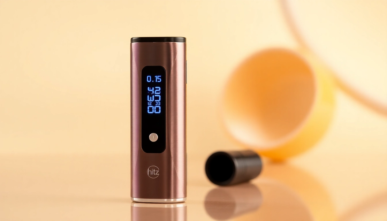 Hitz 2g reviews showcase a premium disposable vape with a bright LCD screen and smooth finish