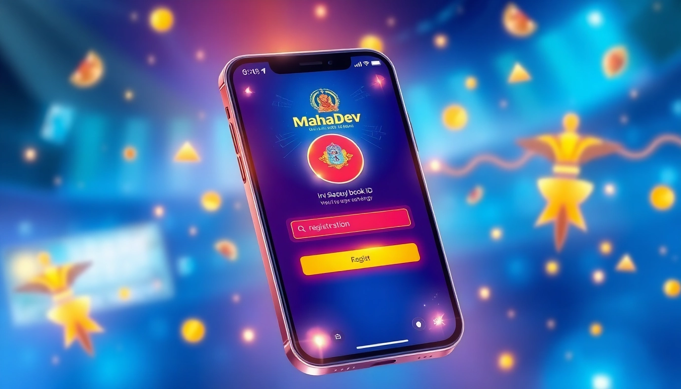 Mahadev book id registration screen showing secure login process for Indian online betting platform